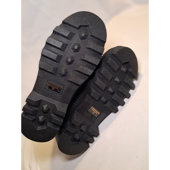 Chase + Chloe Size 6 Chelsey-1 Faux Suede Combat Boots Lace Up Black NIB - Picture 8 of 10